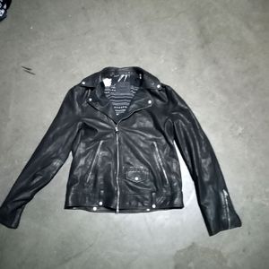 AllSaint Milo leather jacket practically new worn once